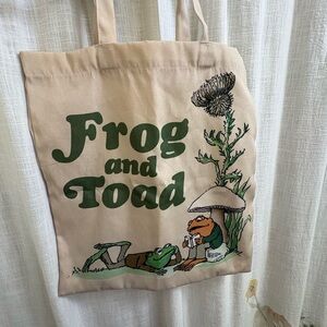 Frog and Toad Canvas Tote Bag